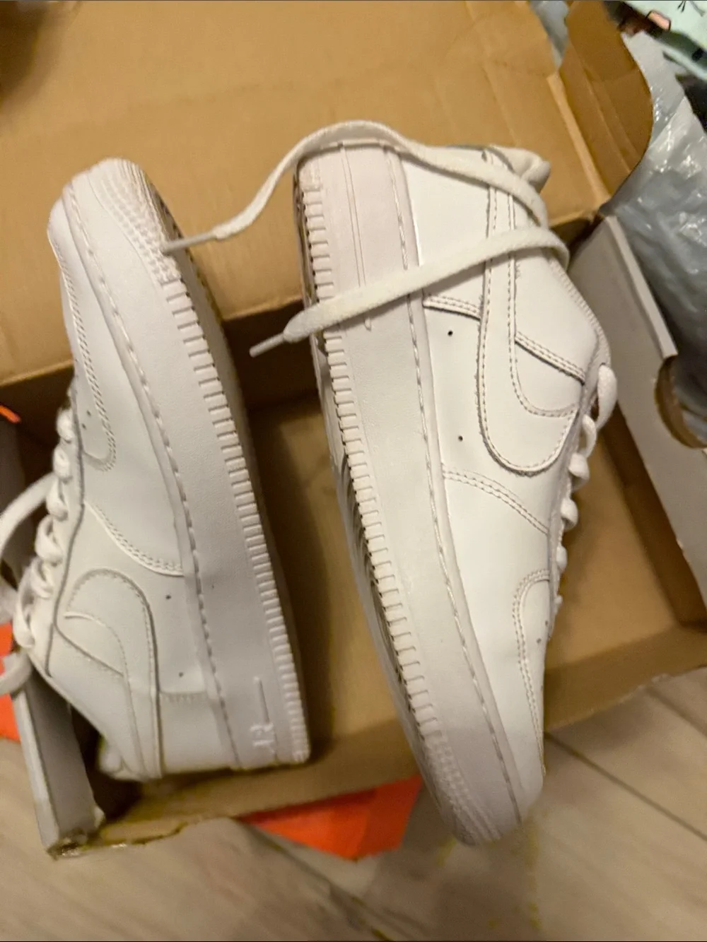 Nike White Low-Top Leather Sneakers
